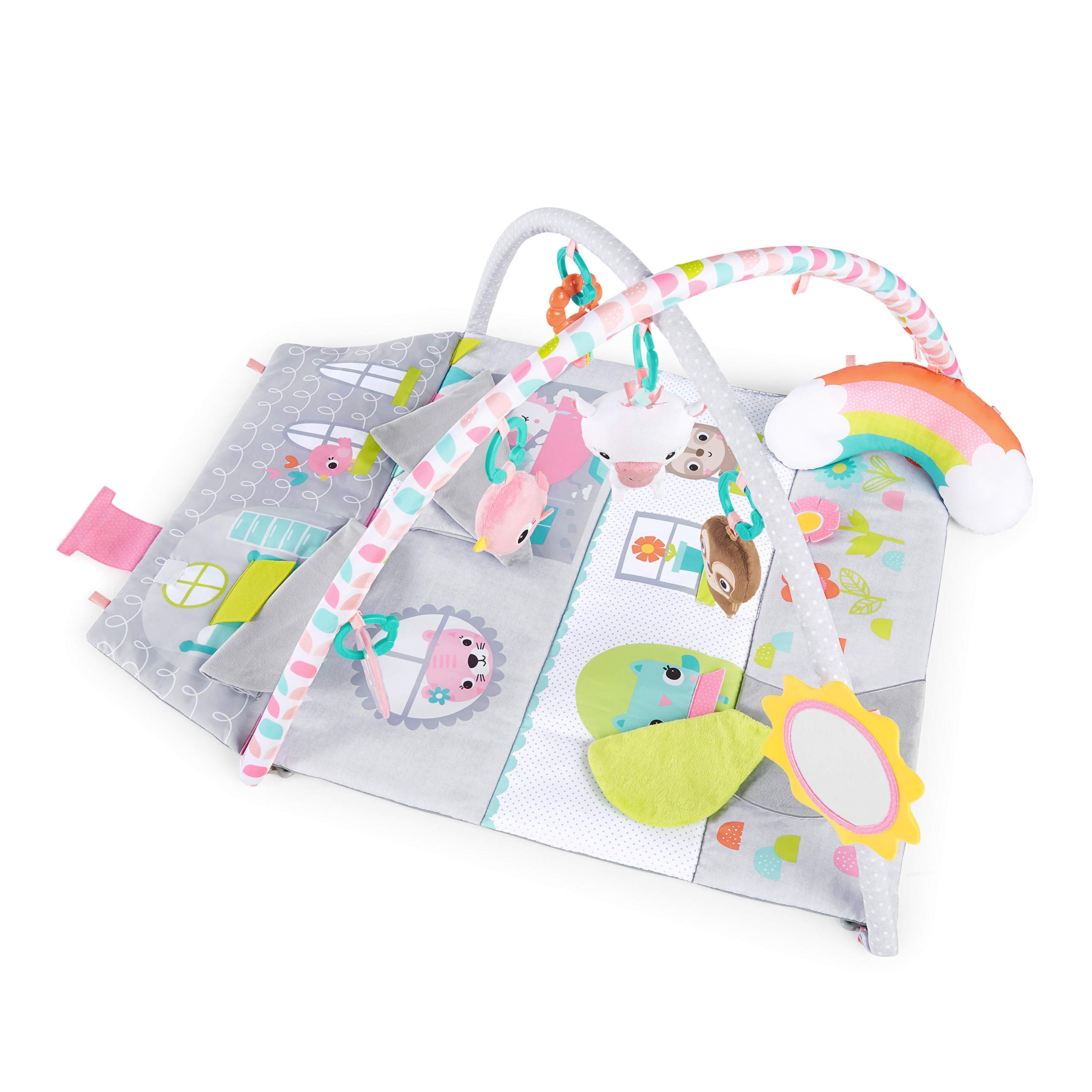 Momobebe Newborn to Toddler Play Gym and Play Mat - Dollhouse